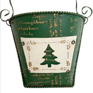 Christmas Holiday Vintage Wall Plant Holder Decor.